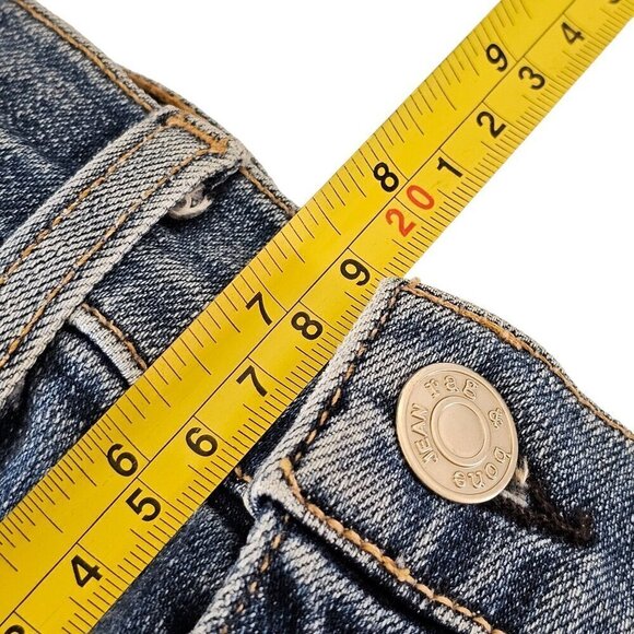 Rag & Bone Skinny Distressed Jeans Raw Hem Denim W1502K520 Bidland Wash Women 26 - Picture 12 of 13